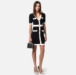 Elisabetta Franchi Miniabito In Viscosa Embossed^ Abiti