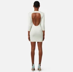 Elisabetta Franchi Miniabito In Viscosa Jacquard Oblo Schiena^ Abiti