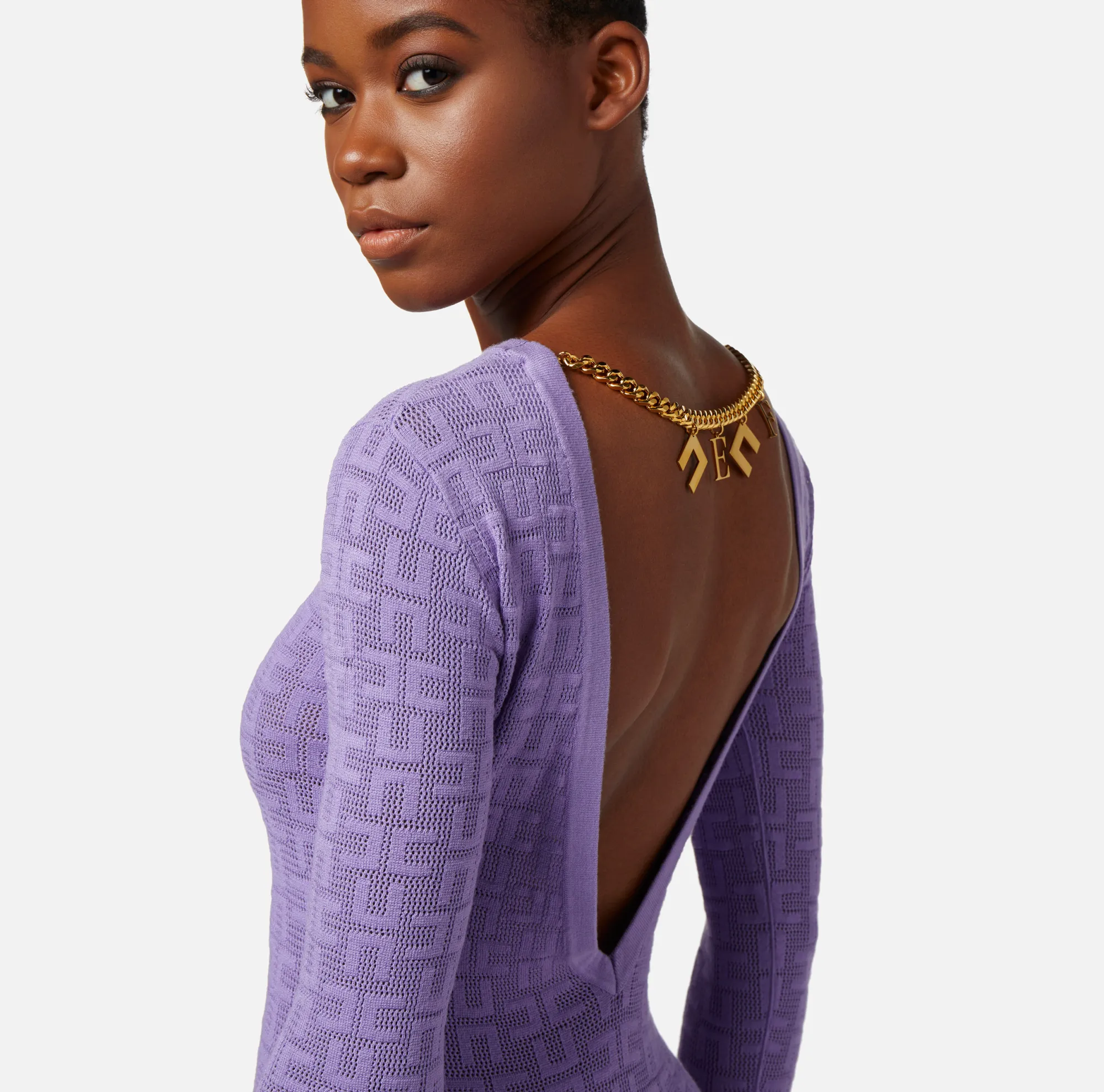 Elisabetta Franchi Miniabito In Viscosa Punto Traforato^ Abiti