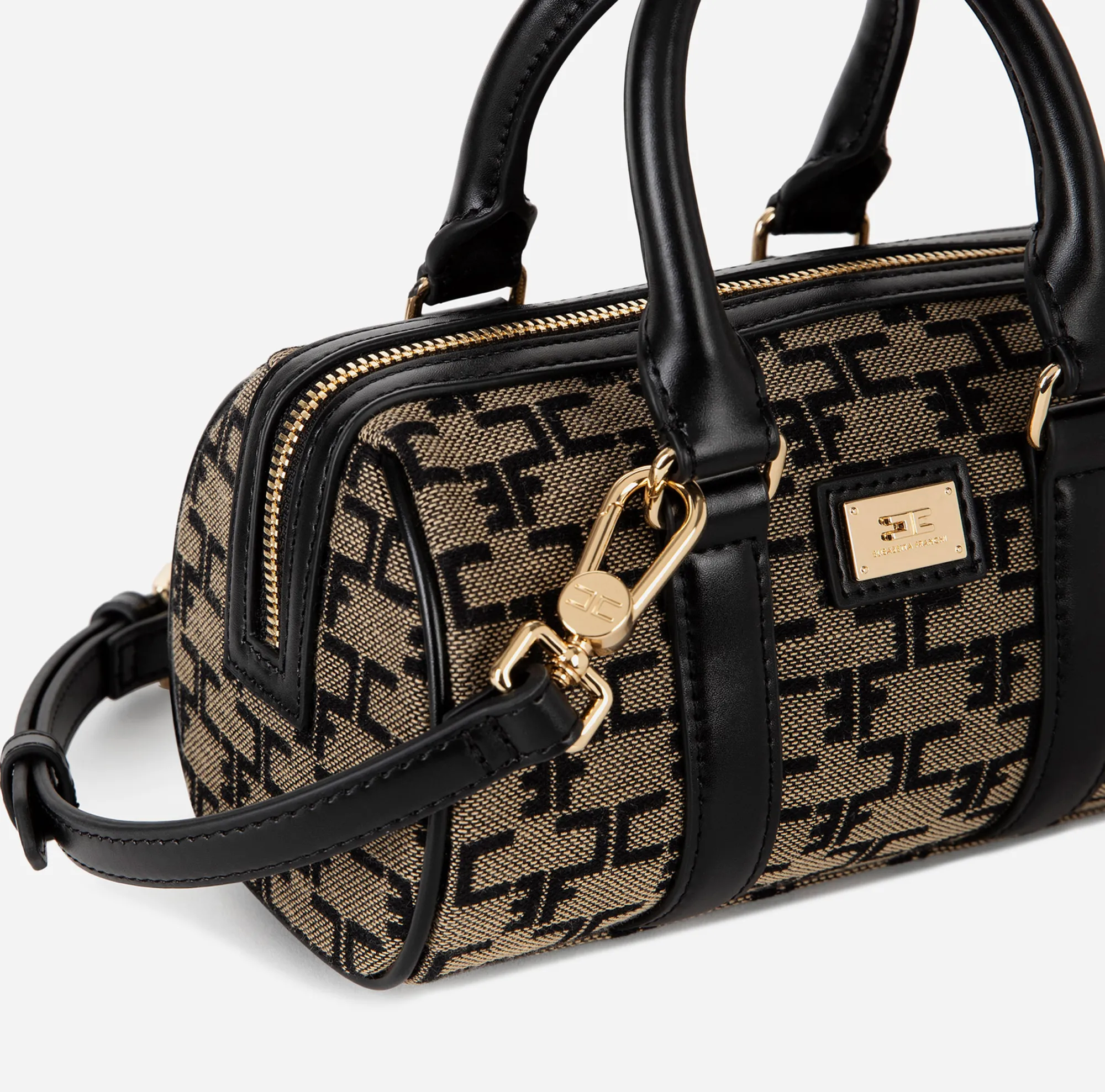 Elisabetta Franchi Mini Bauletto Monogram Travel^ Borse A Mano