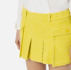 Elisabetta Franchi Minigonna A Pieghe In Tweed^ Gonne