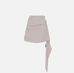 Elisabetta Franchi Minigonna In Crepe Con Drappeggio^ Gonne