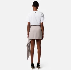 Elisabetta Franchi Minigonna In Crepe Con Drappeggio^ Gonne