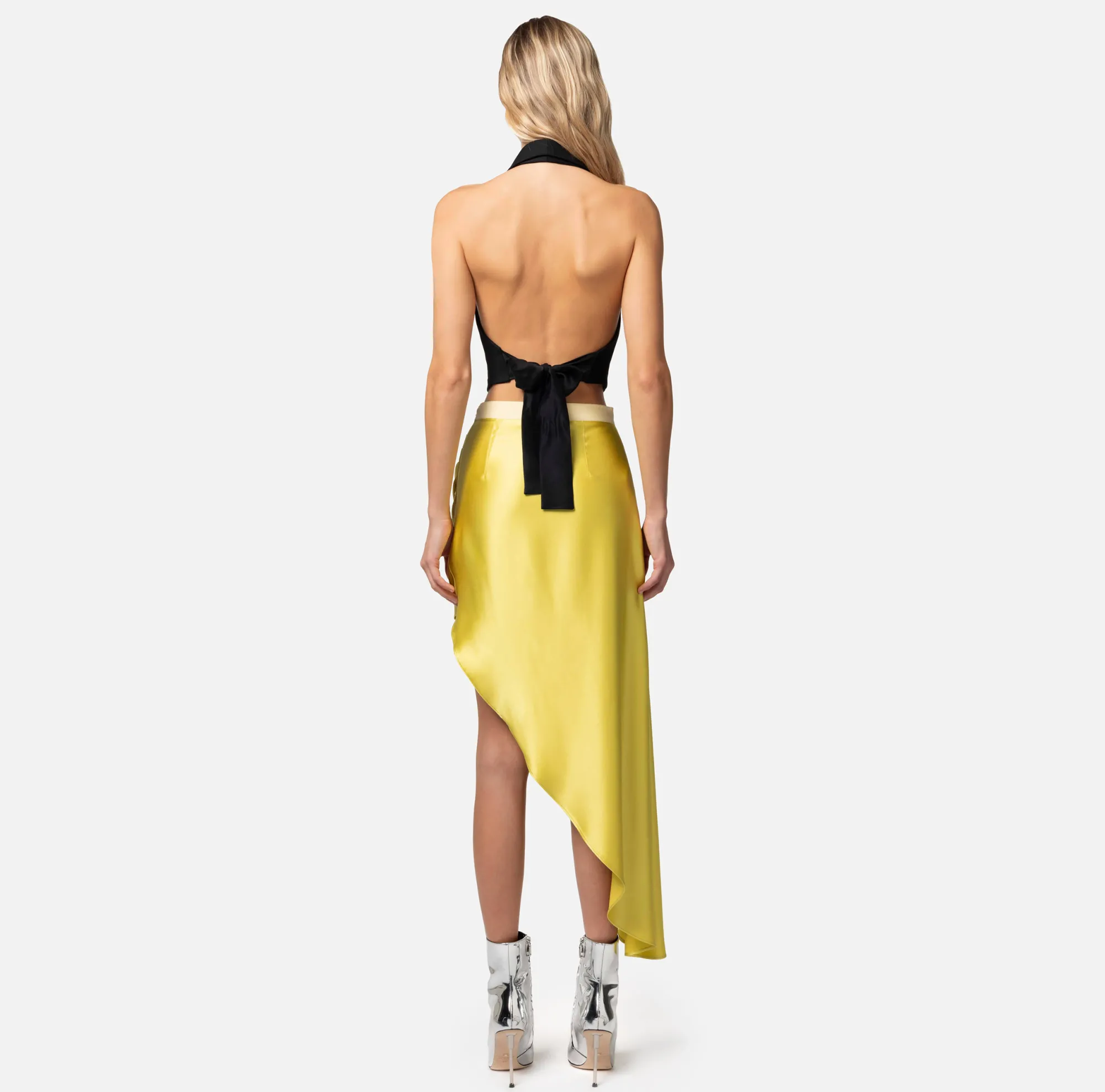 Elisabetta Franchi Minigonna In Crepe Con Drappeggio^ Gonne