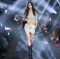 Elisabetta Franchi Minigonna In Crepe Con Ricamo Animalier^ Gonne