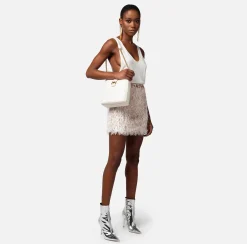 Elisabetta Franchi Minigonna In Organza Sfrangiata^ Gonne