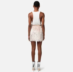 Elisabetta Franchi Minigonna In Organza Sfrangiata^ Gonne