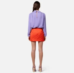 Elisabetta Franchi Minigonna In Raso Jaquard^ Gonne