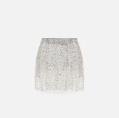 Elisabetta Franchi Minigonna In Tulle Ricamato^ Gonne