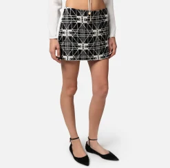 Elisabetta Franchi Minigonna In Tweed Jacquard^ Gonne