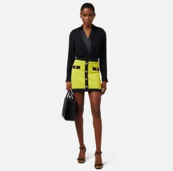 Elisabetta Franchi Minigonna In Viscosa Embossed^ Gonne