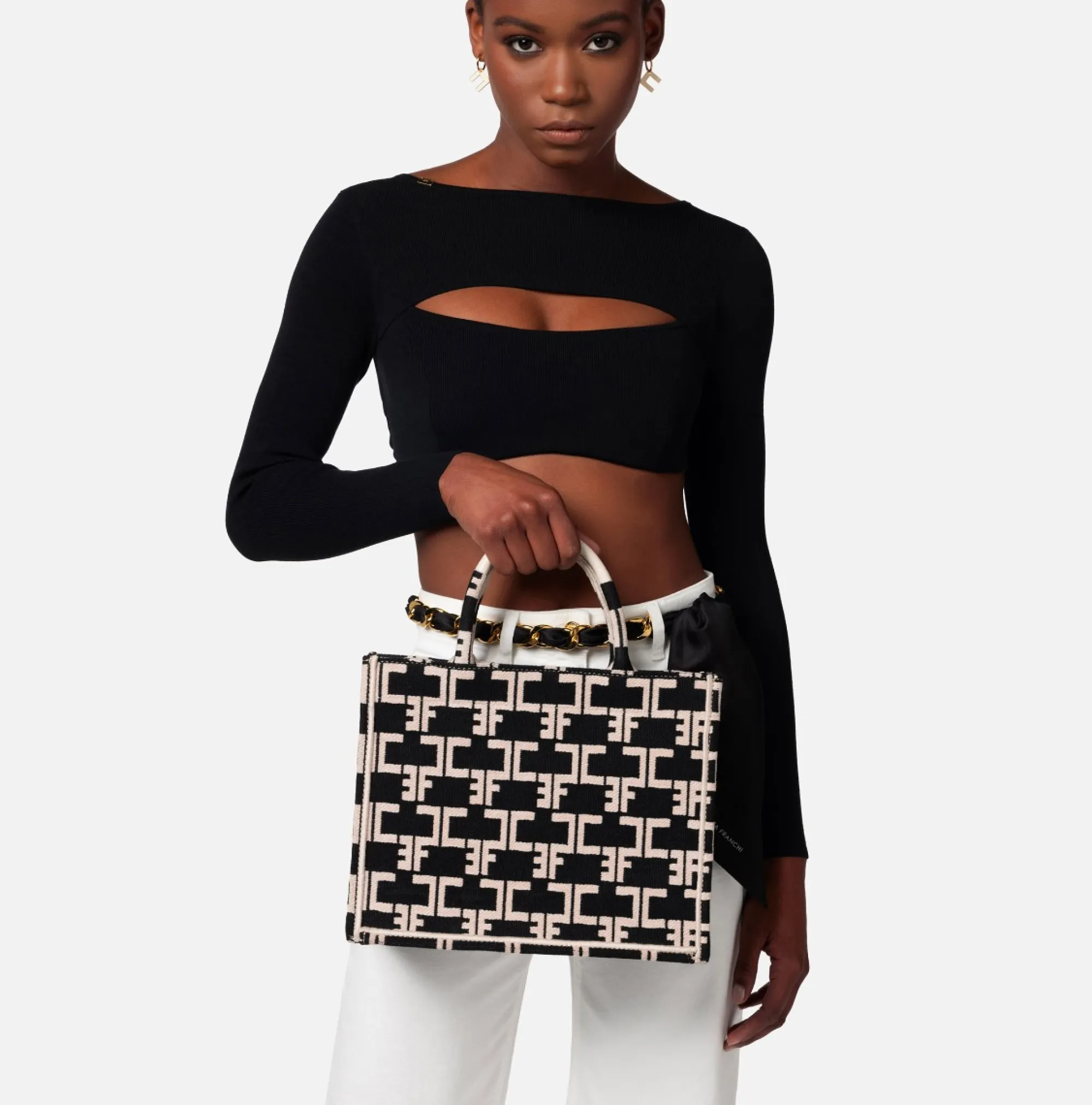 Elisabetta Franchi Monogram Tote Small^ Borse A Mano