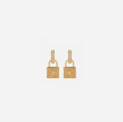 Elisabetta Franchi Orecchini Coppia Lucchetti^ Bijoux
