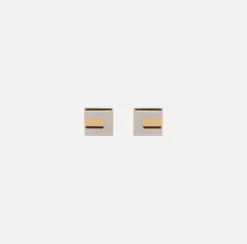 Elisabetta Franchi Orecchini Logo Cubo^ Bijoux