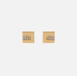 Elisabetta Franchi Orecchini Logo Cubo Con Cubo^ Mostra Tutti