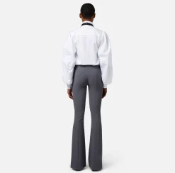 Elisabetta Franchi Pantalone A Zampa In Crepe Leggero^ Tailleur