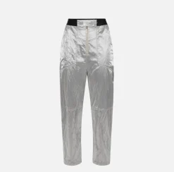 Elisabetta Franchi Pantalone Boyfriend In Viscosa Metallizzata^ Pantaloni E Shorts