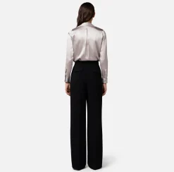 Elisabetta Franchi Pantalone Dritto In Crepe Leggero Con Charms^ Pantaloni E Shorts
