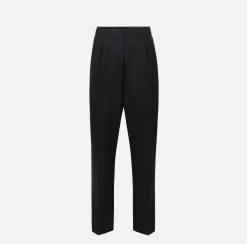 Elisabetta Franchi Pantalone Dritto In Fresco Lana Con Pinces^ Pantaloni E Shorts