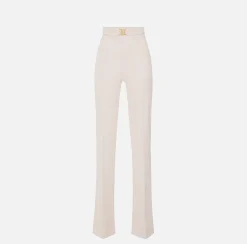 Elisabetta Franchi Pantalone Palazzo In Crepe Stretch^ Pantaloni E Shorts