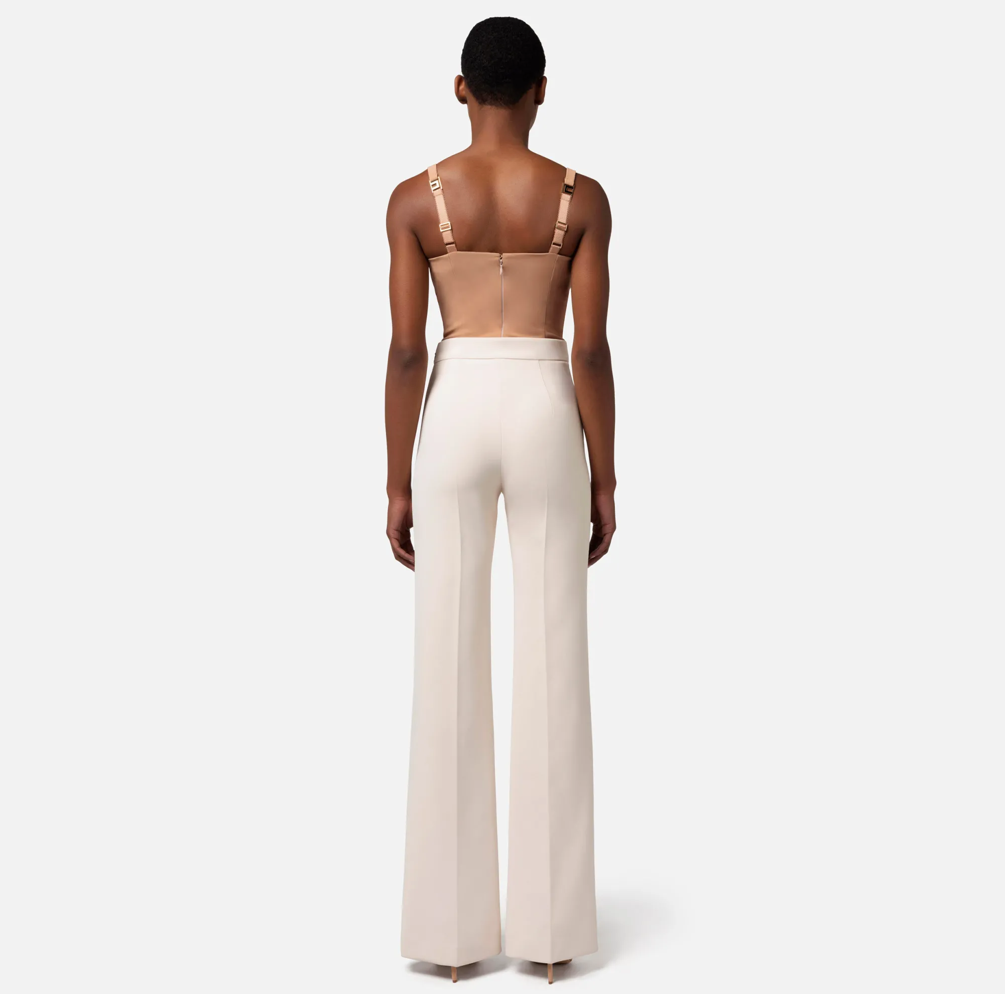 Elisabetta Franchi Pantalone Palazzo In Crepe Stretch^ Pantaloni E Shorts