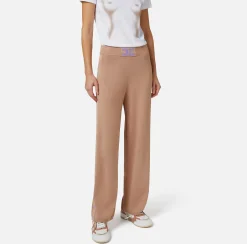 Elisabetta Franchi Pantalone Palazzo In Viscosa Con Bande Logate^ Pantaloni E Shorts
