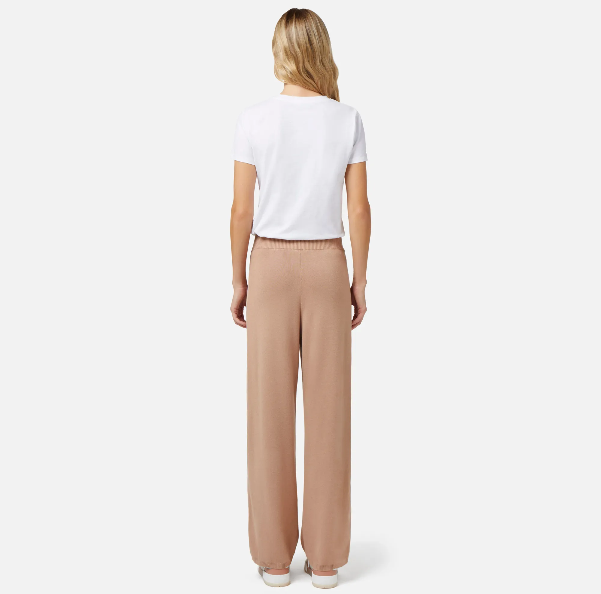 Elisabetta Franchi Pantalone Palazzo In Viscosa Con Bande Logate^ Pantaloni E Shorts