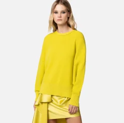 Elisabetta Franchi Pullover In Viscosa Con Maniche A Pipistrello^ Maglieria E Felpe