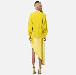 Elisabetta Franchi Pullover In Viscosa Con Maniche A Pipistrello^ Maglieria E Felpe