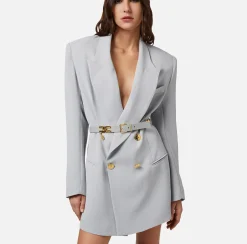 Elisabetta Franchi Robe-Manteau In Crepe Con Cintura^ Abiti
