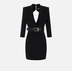 Elisabetta Franchi Robe-Manteau In Crepe Con Cut Out Posteriore^ Abiti