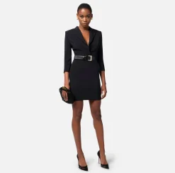 Elisabetta Franchi Robe-Manteau In Crepe Con Cut Out Posteriore^ Abiti