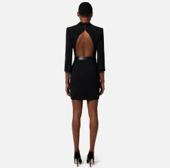 Elisabetta Franchi Robe-Manteau In Crepe Con Cut Out Posteriore^ Abiti