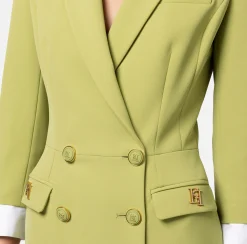 Elisabetta Franchi Robe Manteau In Crepe Stretch^ Abiti