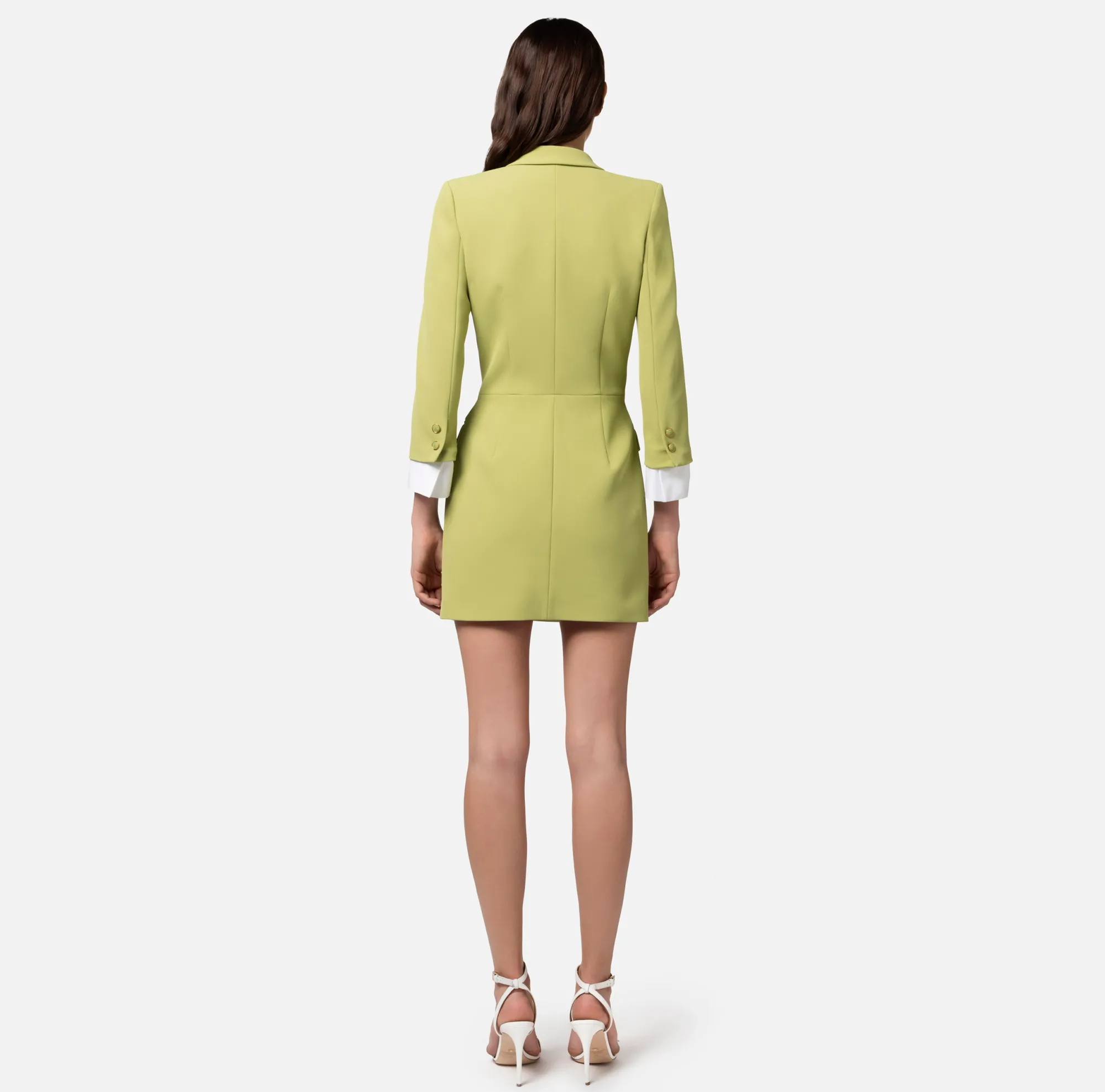 Elisabetta Franchi Robe Manteau In Crepe Stretch^ Abiti