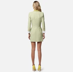 Elisabetta Franchi Robe Manteau In Crepe Stretch Stampa Logo^ Abiti
