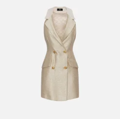 Elisabetta Franchi Robe-Manteau Smanicato In Tweed Lurex^ Abiti