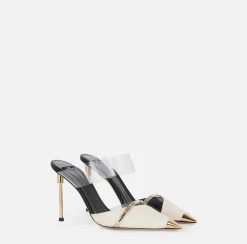 Elisabetta Franchi Sabot In Pelle E Pvc^ Decollete