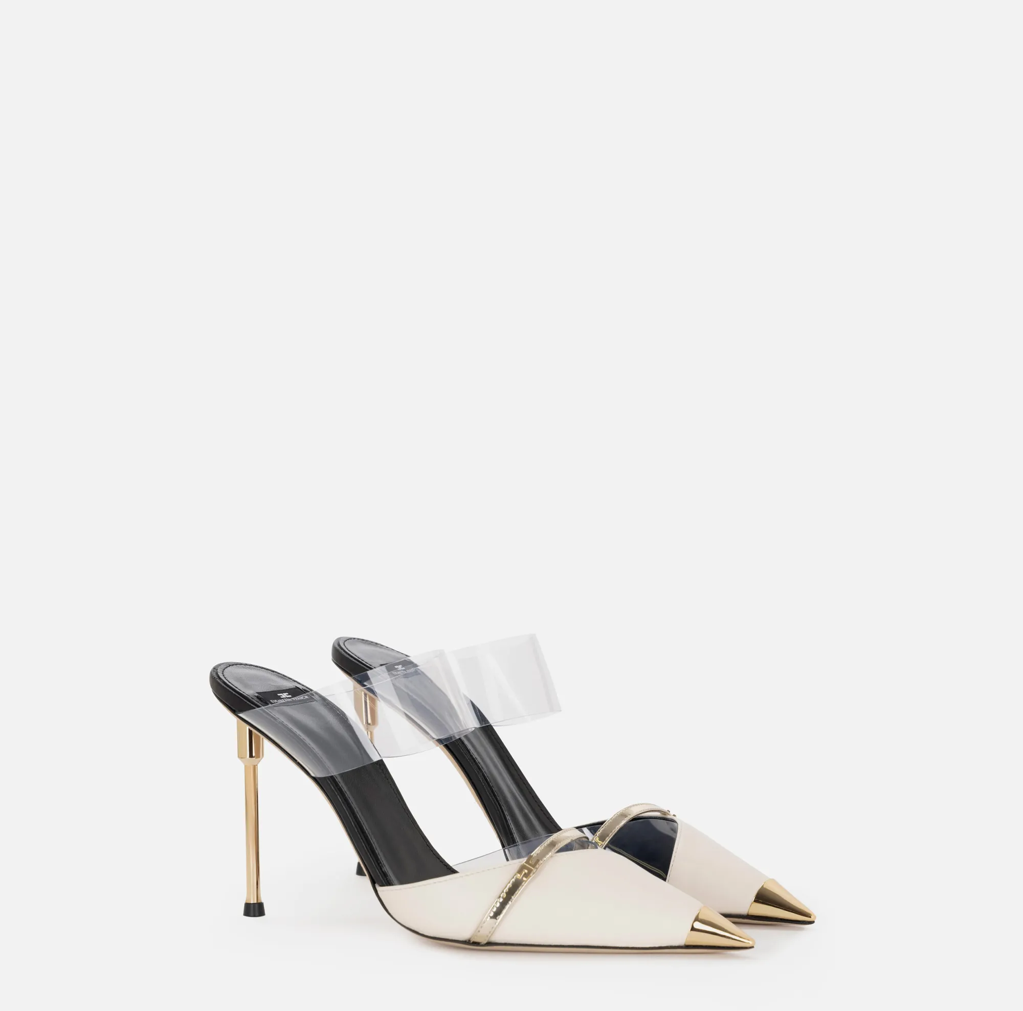 Elisabetta Franchi Sabot In Pelle E Pvc^ Decollete