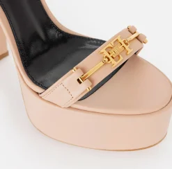 Elisabetta Franchi Sandali In Pelle Con Plateau^ Sandali