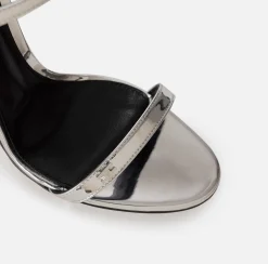 Elisabetta Franchi Sandali In Pelle Metallizzata^ Sandali