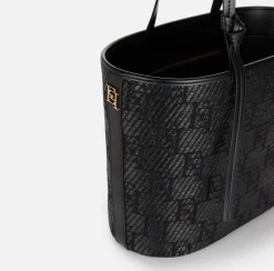 Elisabetta Franchi Shopper In Tessuto Jacquard^ Borse A Mano