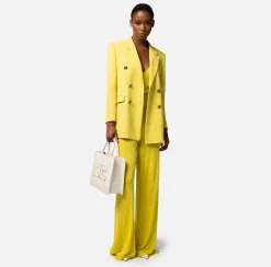 Elisabetta Franchi Shopper Media Con Placca Logo^ Borse A Mano