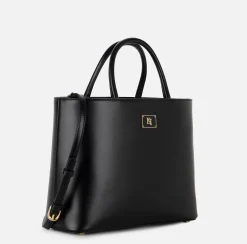 Elisabetta Franchi Shopper Media Con Placca Smaltata^ Borse A Mano