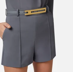 Elisabetta Franchi Shorts In Crepe Con Cintura^ Tailleur