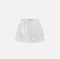Elisabetta Franchi Shorts In Raso Jacquard Con Pinces^ Pantaloni E Shorts