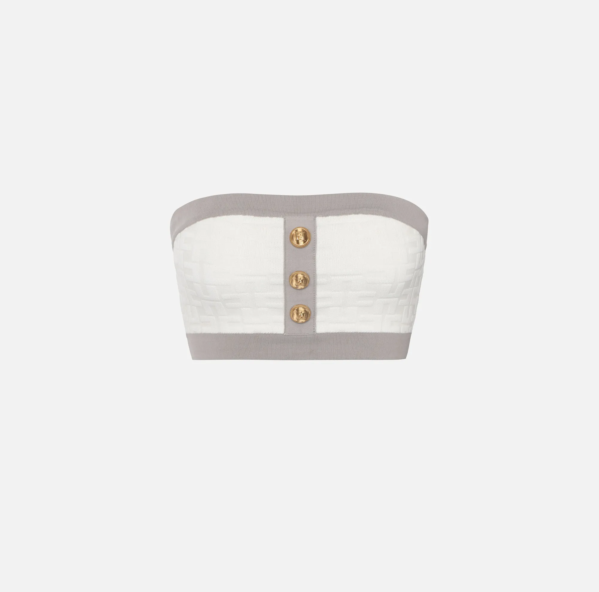 Elisabetta Franchi Top A Fascia In Viscosa Embossed^ Top, T-Shirt & Body