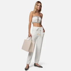 Elisabetta Franchi Top A Fascia In Viscosa Embossed^ Top, T-Shirt & Body
