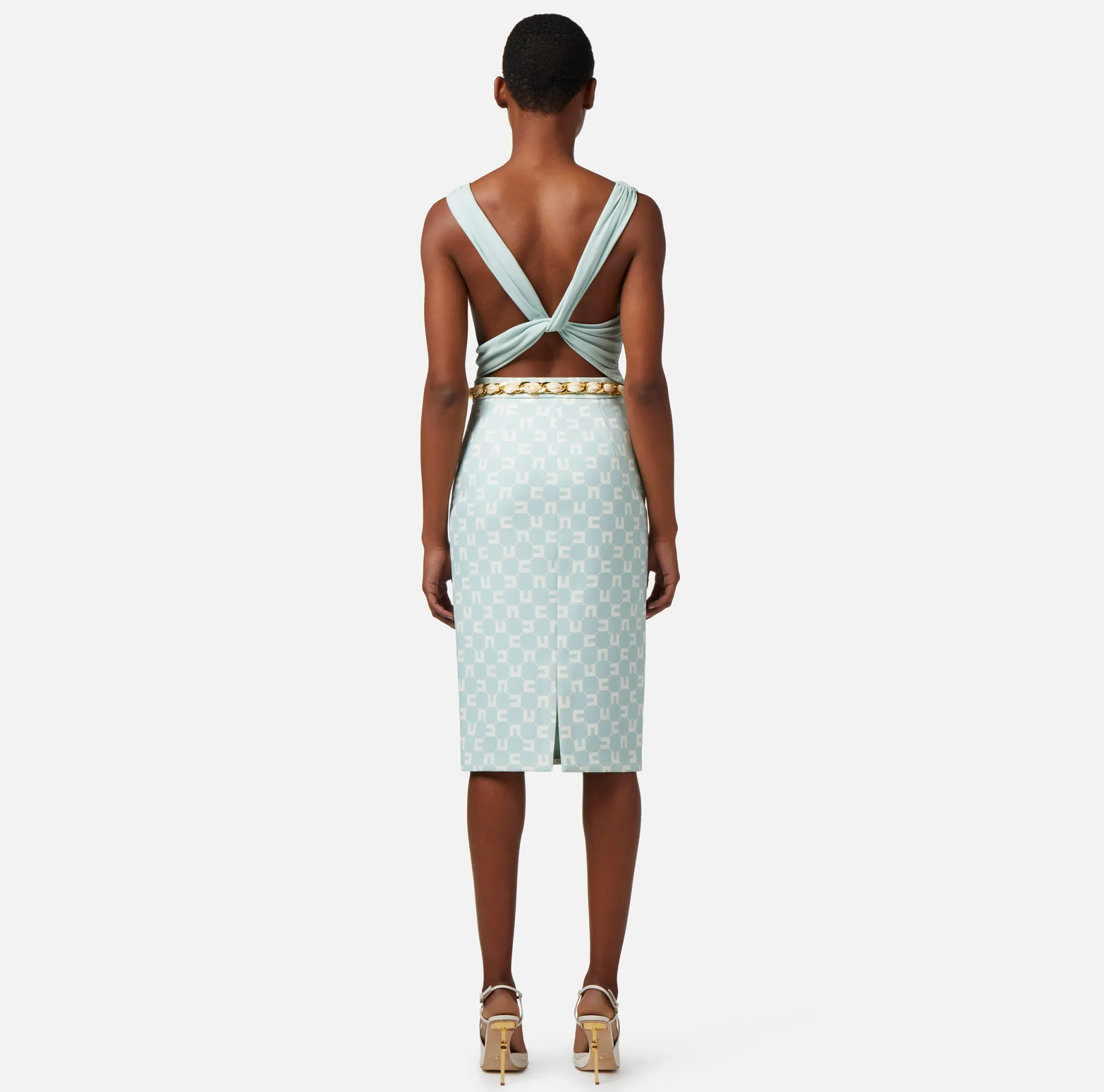 Elisabetta Franchi Top In Jersey Drappeggiato^ Top, T-Shirt & Body