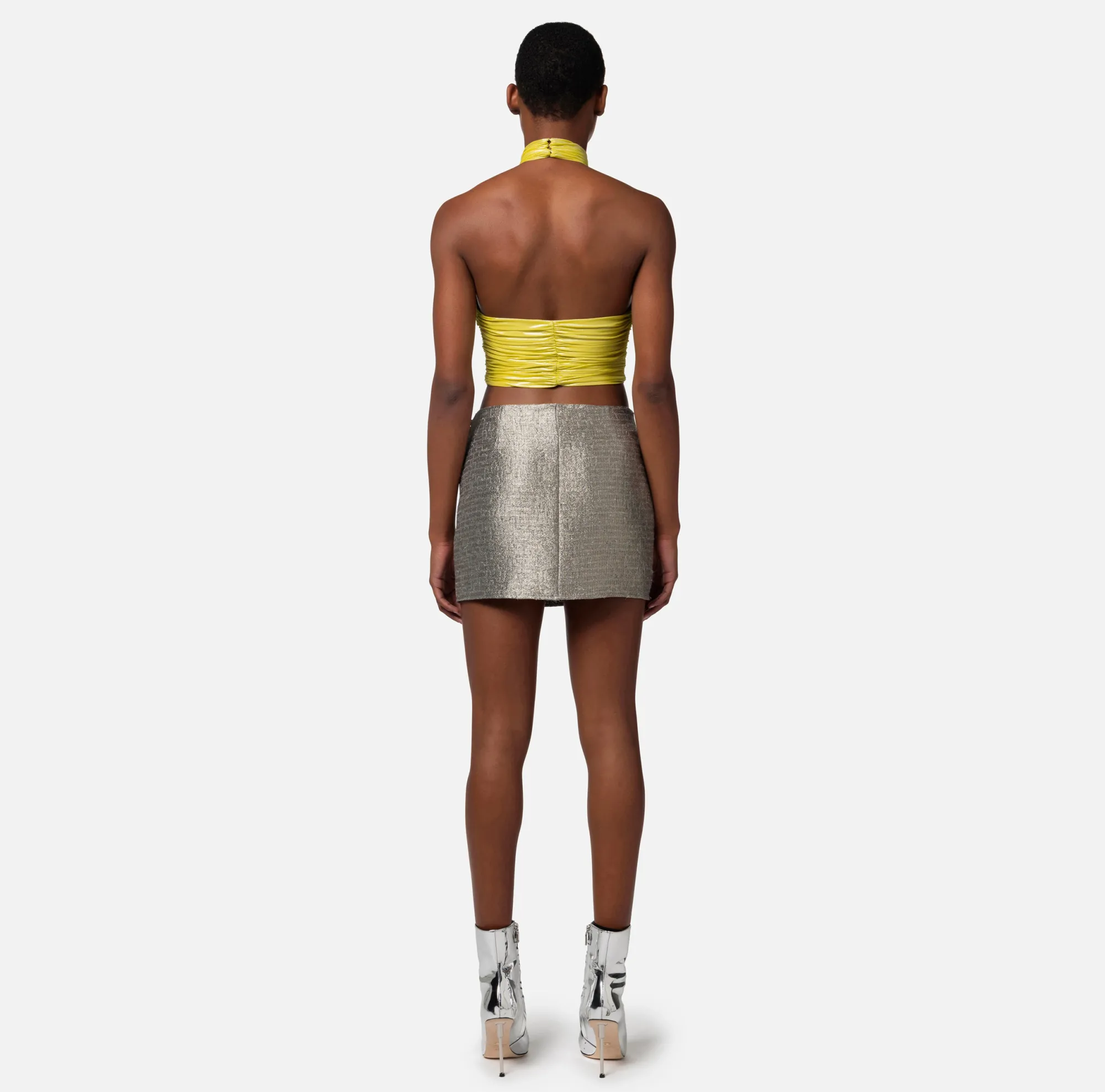 Elisabetta Franchi Top In Jersey Metallico Drappeggiato^ Top, T-Shirt & Body